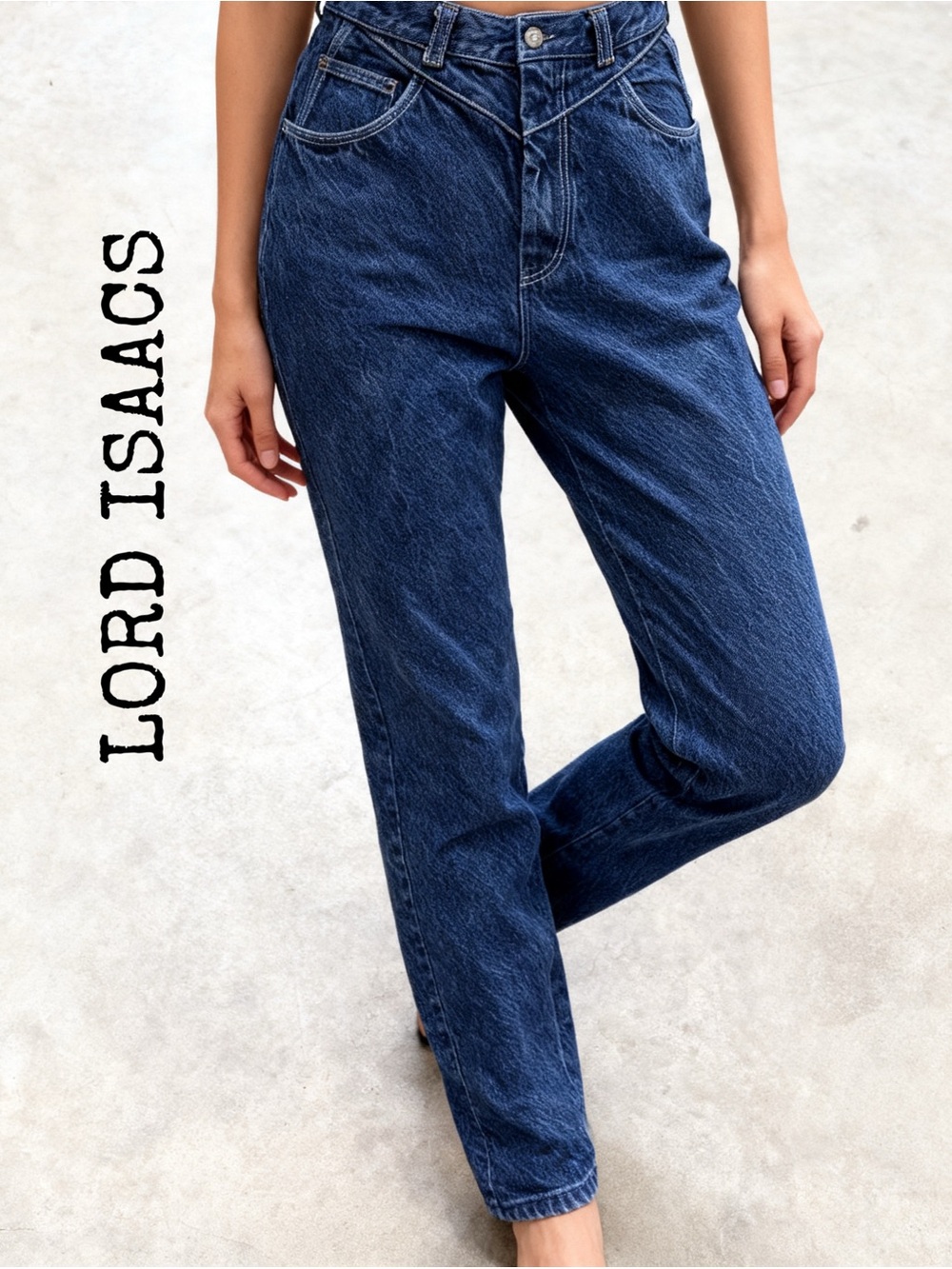 LORD ISAACS SPORTS 
Classic High-Waist Blue Women's Jeans